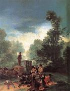 Francisco Goya Highwaymen Attacking a Coach oil painting picture wholesale